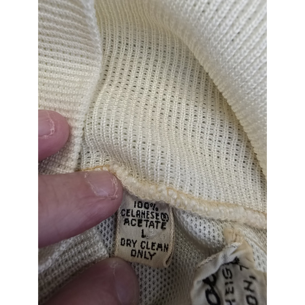 Vintage U OF H TURTLENECK Knit Coaches Sweater. HAROLDS OF houston. Size Large - Picture 15 of 15